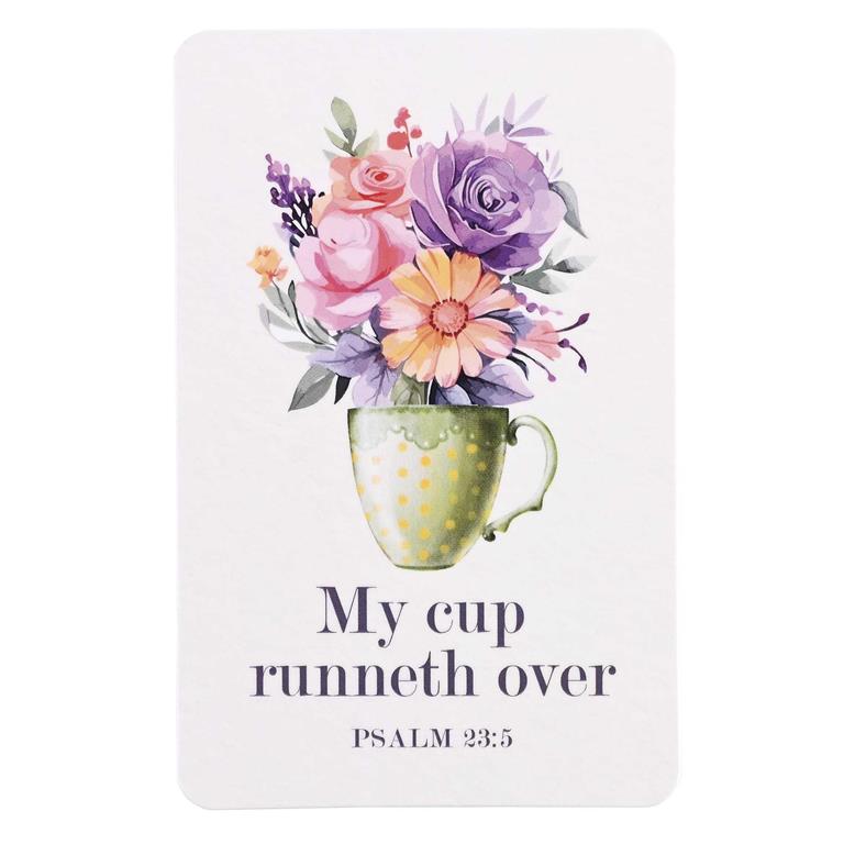 Pocketcard-My Cup Runneth Over-Floral