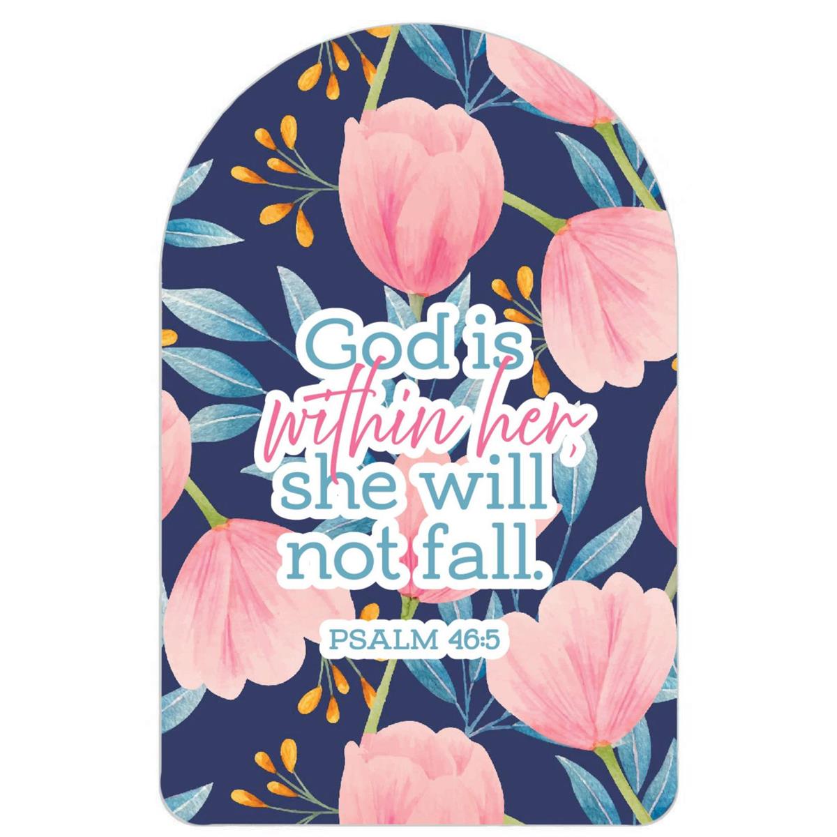 Pocket Card-God Is Within Her-Psalm 46:5