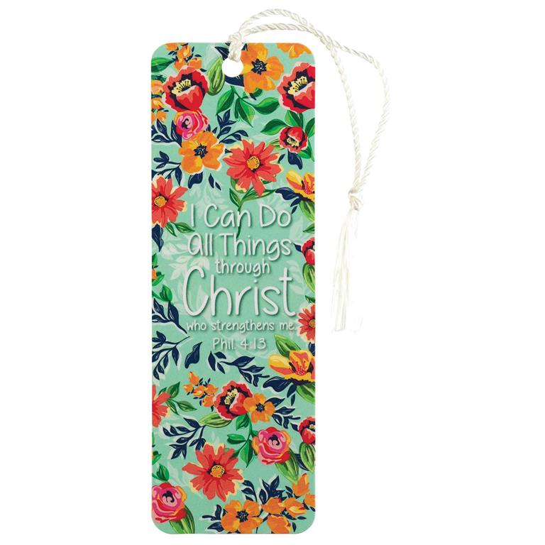 Bookmark/Tassel/Floral/ICanDo