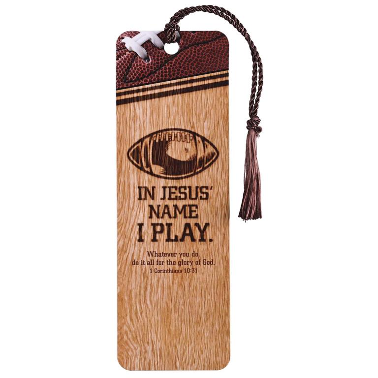 Bookmark-Tassel-Football-In Jesus Name I Pray