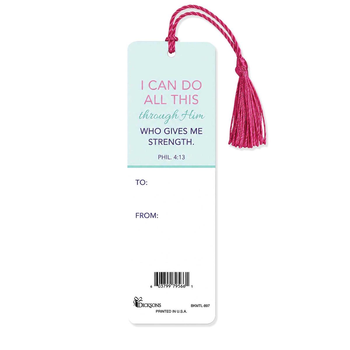 Bookmark-Php 4:13-Tassel-Do All Things