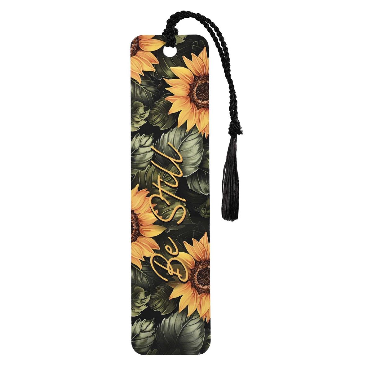 Bookmark-Sunflowers-Be Still-Psalm 46:10