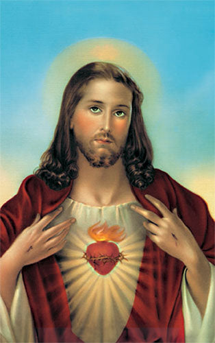 Card-Sacred Heart-Greetings of Faith