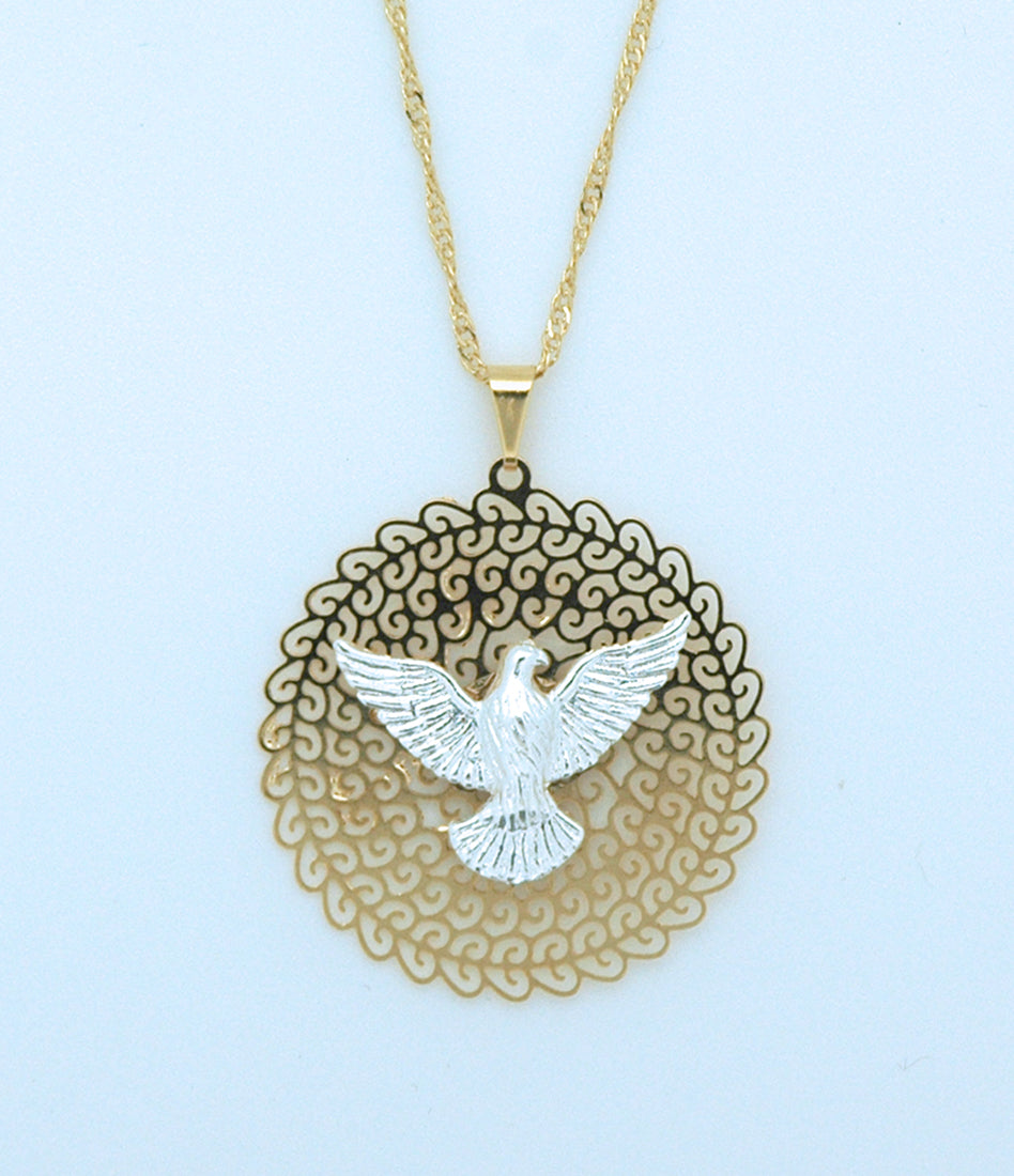 Necklace/GP/SilverHolySpirit