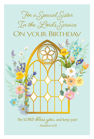 Card-Greetings of Faith-Nun Birthday--86305
