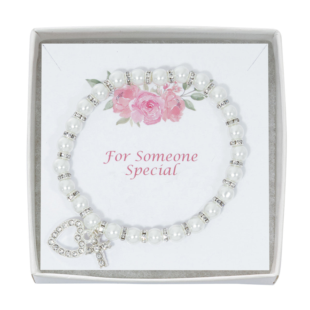 Bracelet/Pearl/Crystal/Stretch/Cross/Heart