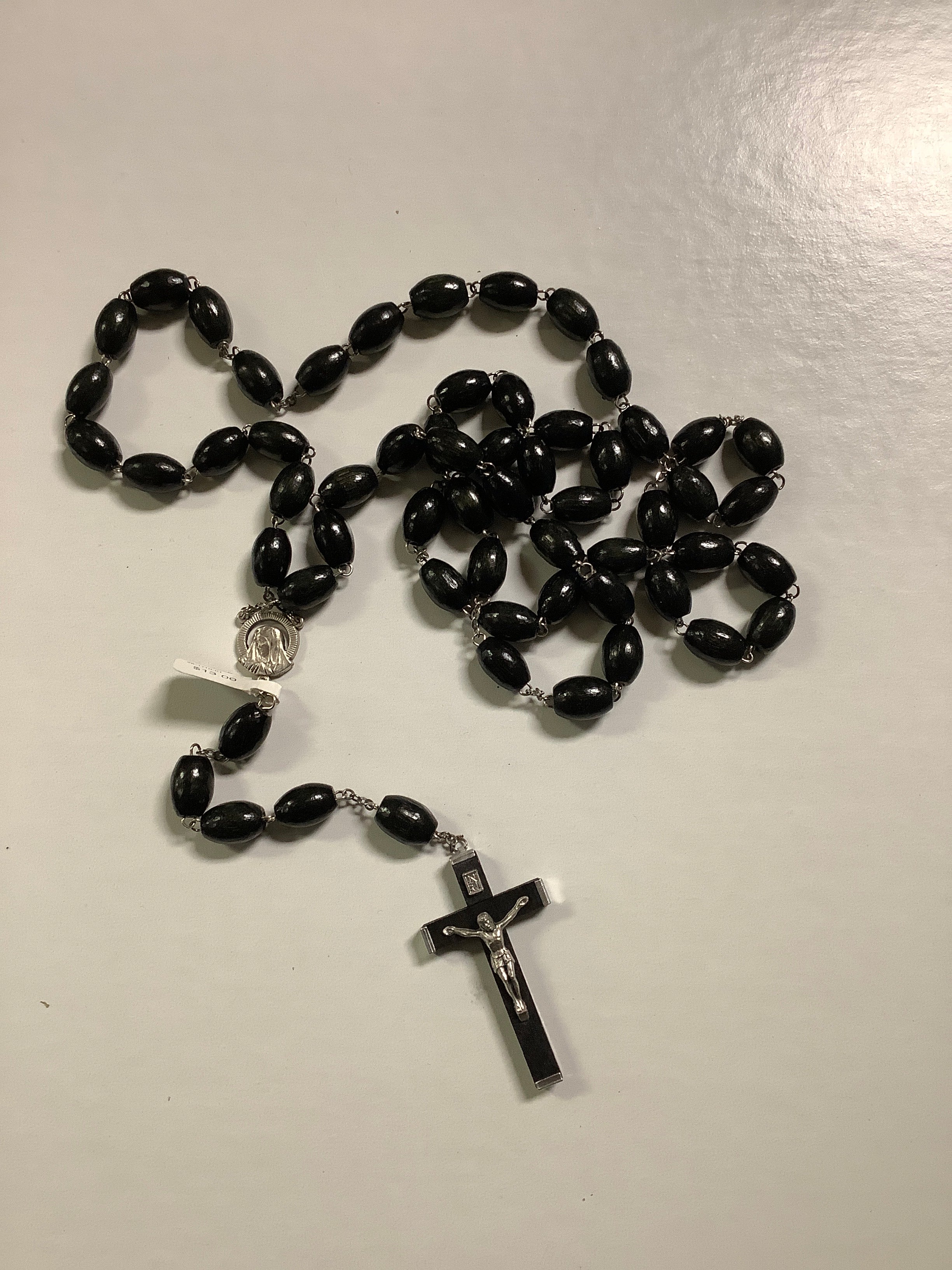 Rosary/Black Wood Bead