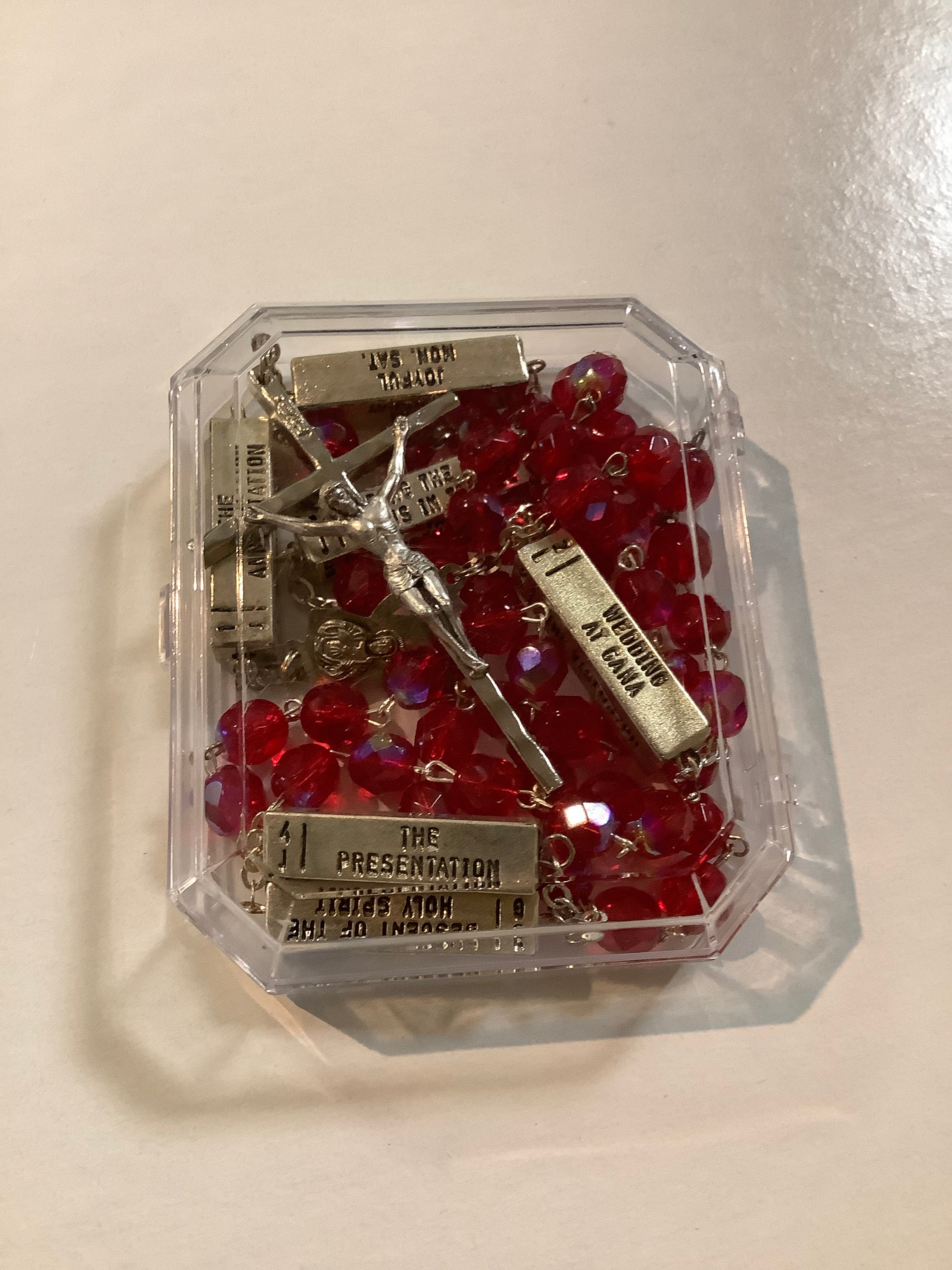 Rosary/7mm/Ruby/Mysteries