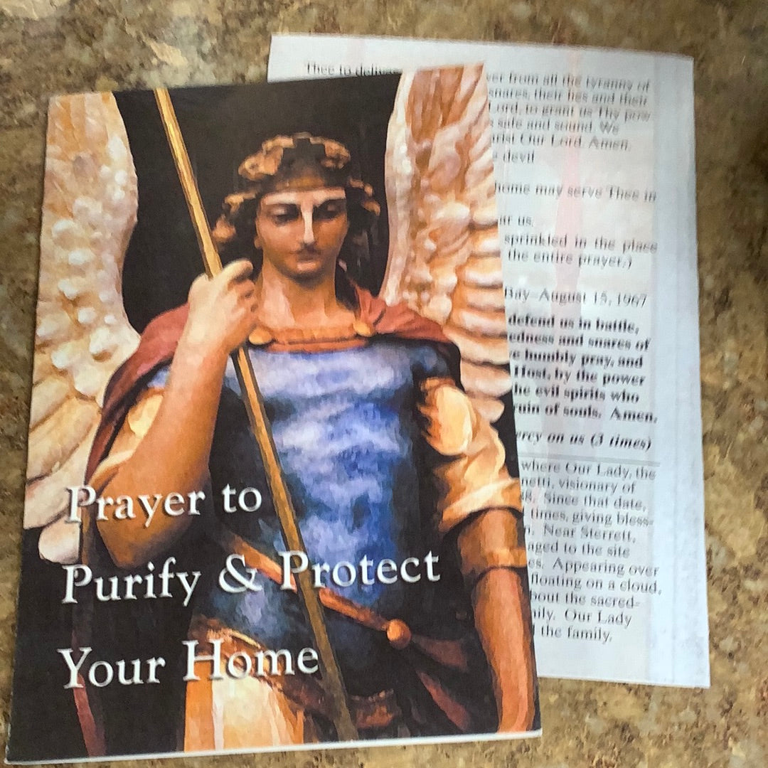 Pamphlet/Prayer To Purify And Protect Your Home