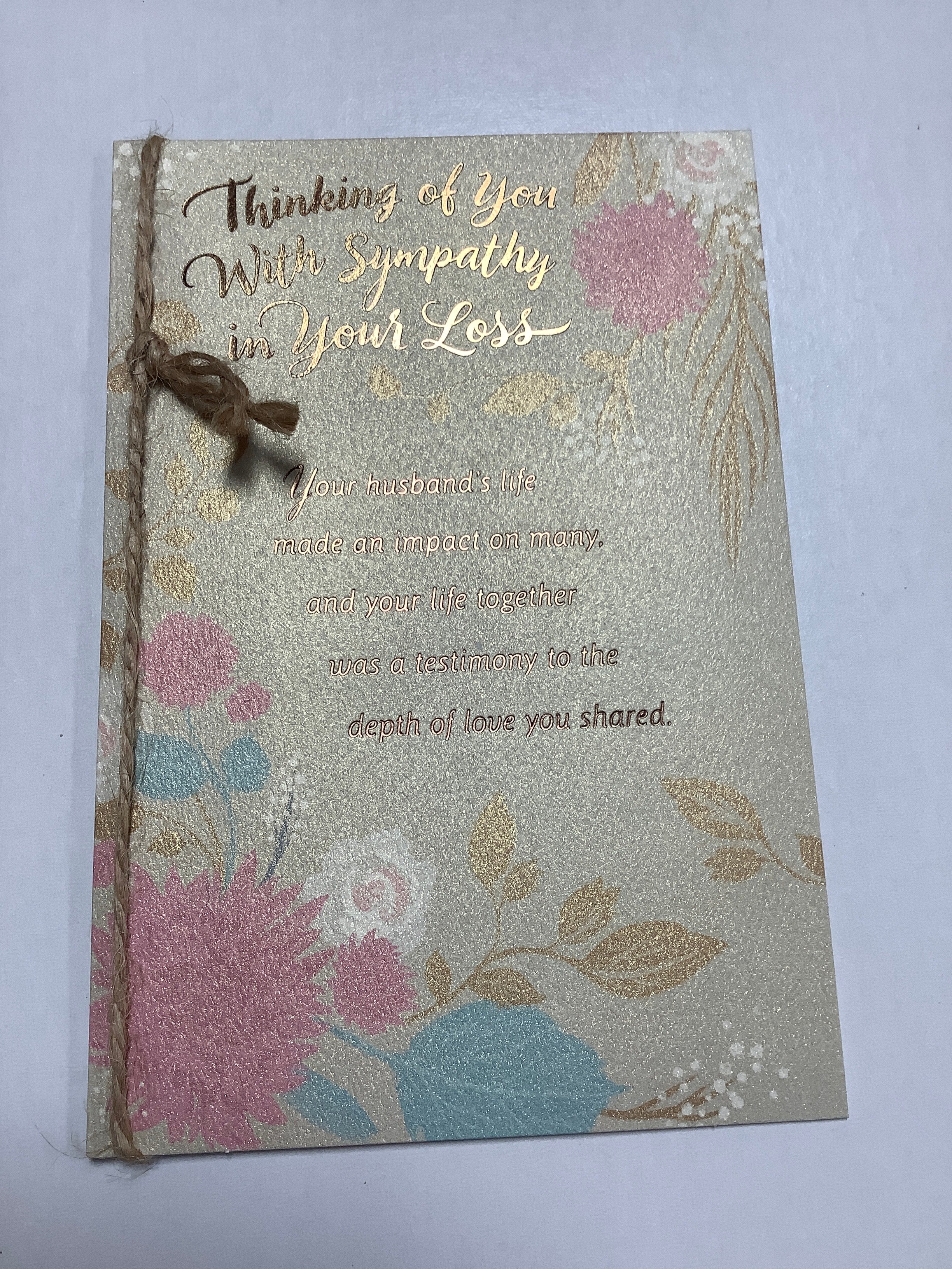 Card/Symp/Loss of Husband/92002-D073