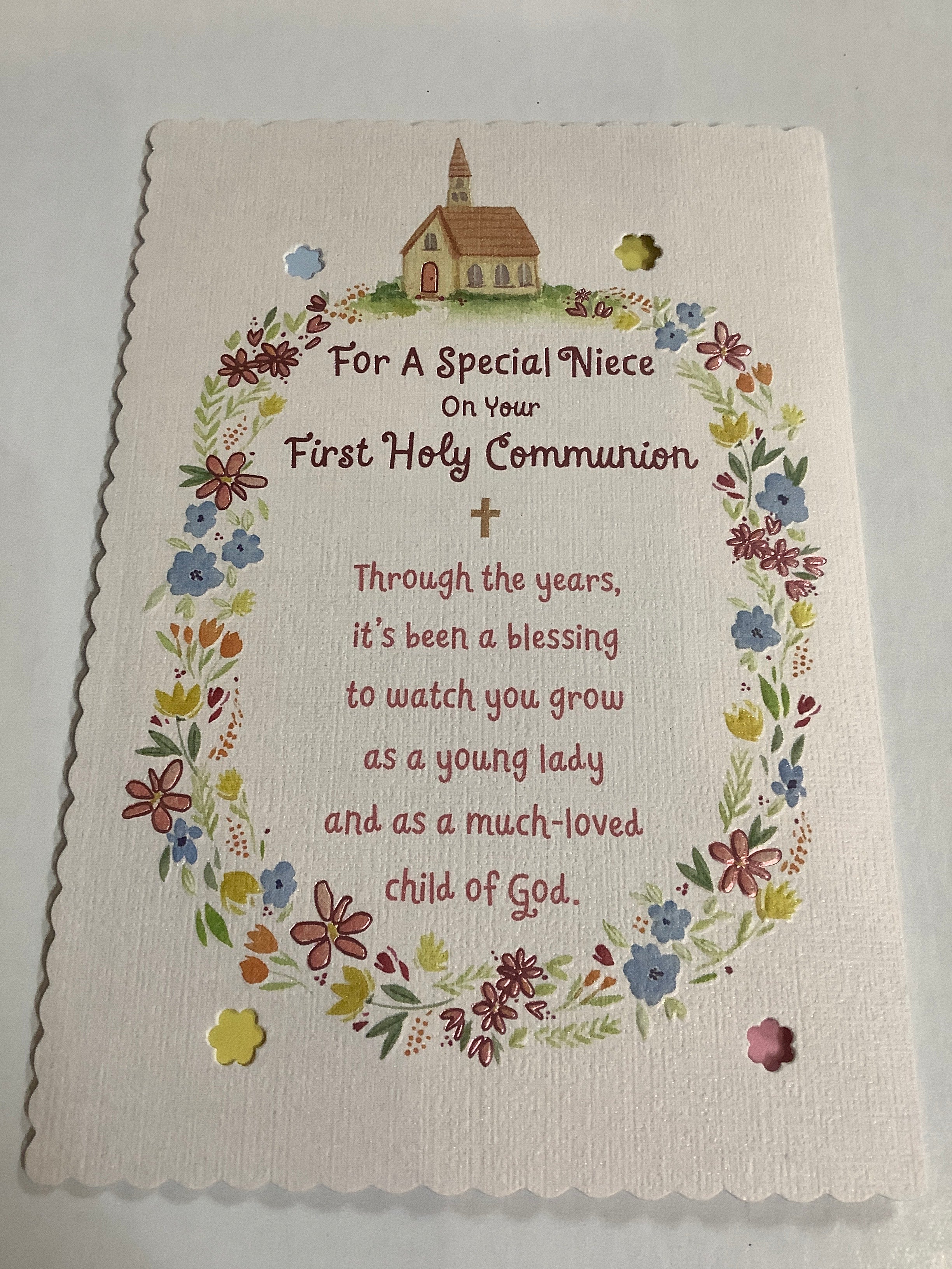 Card-First Communion-Niece-U1841