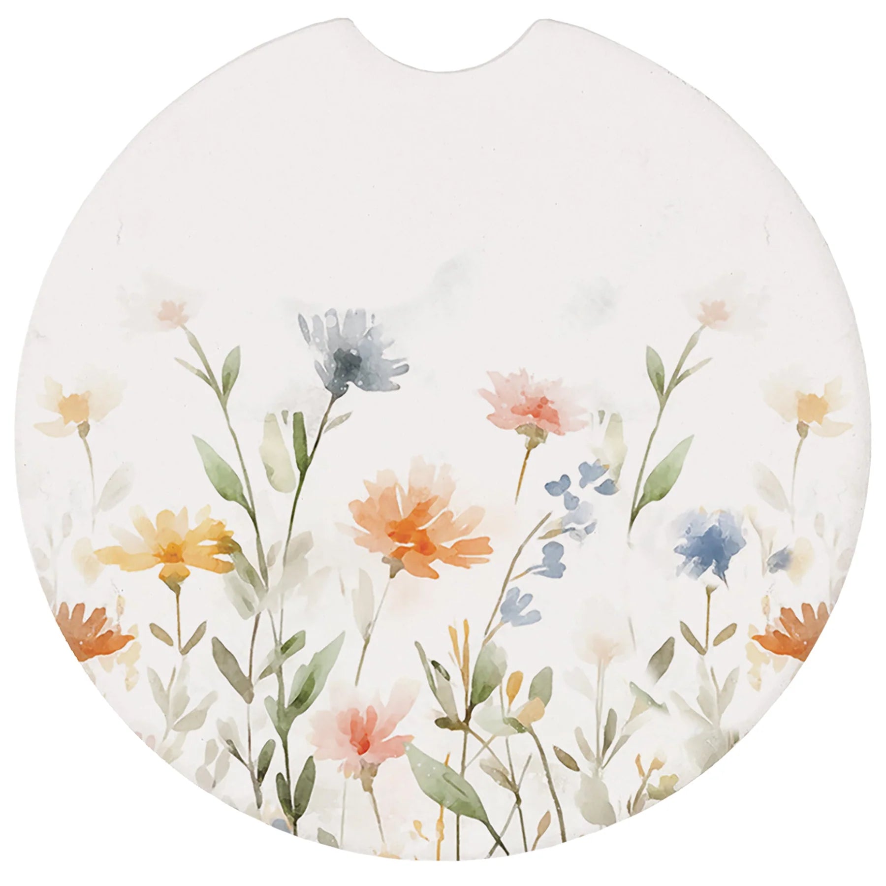 Car Coaster-Watercolor Wildflowers