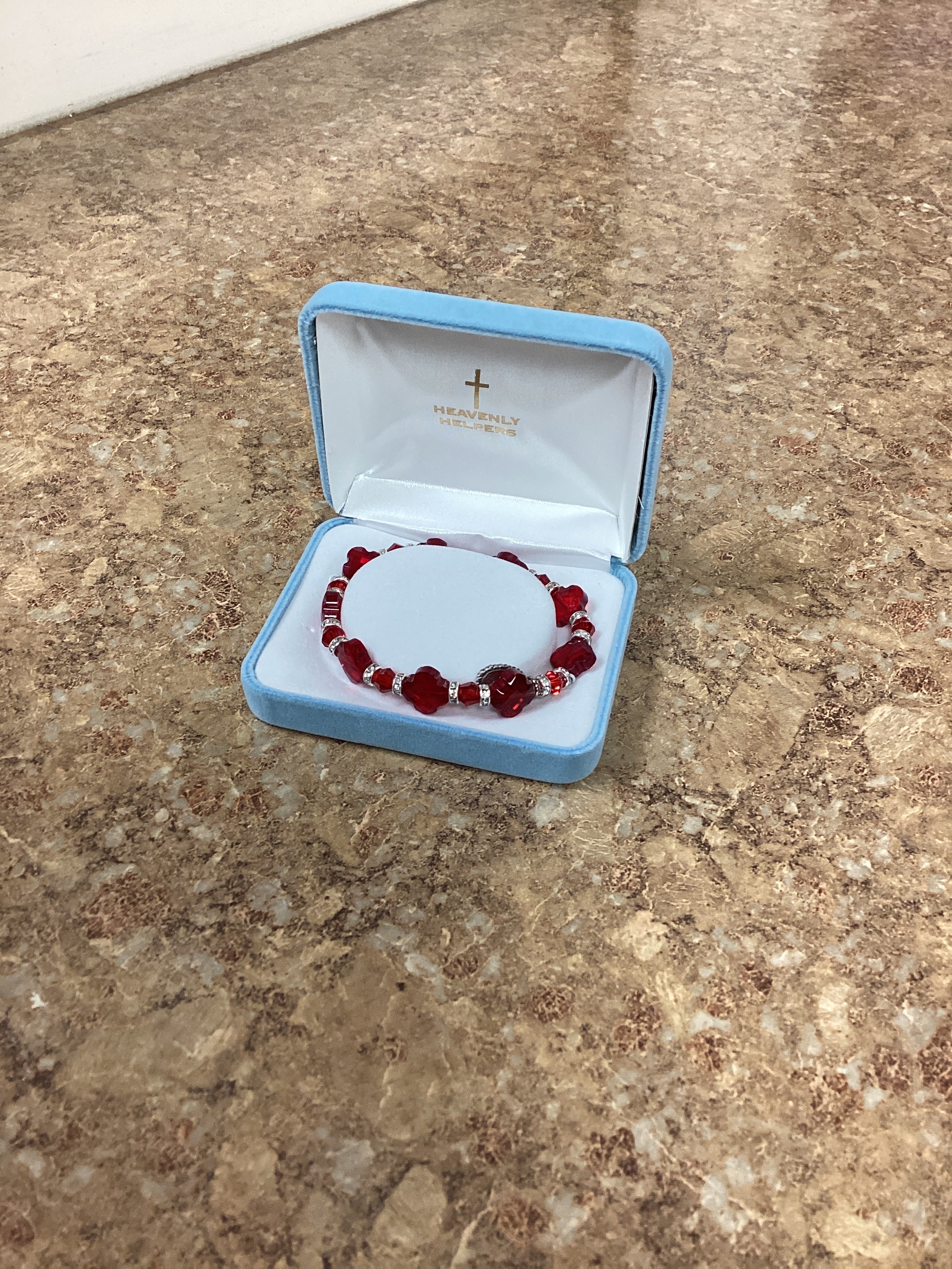 Bracelet-Cross Shape Ruby-MM-BX788814RB