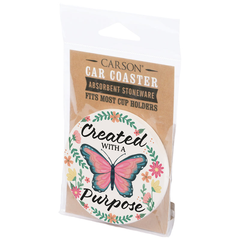 Car Coaster-Created With A Purpose-Butterfly