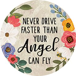 Car Coaster-Never Drive Faster-Angel