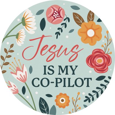 Car Coaster-Jesus is my Co-Pilot