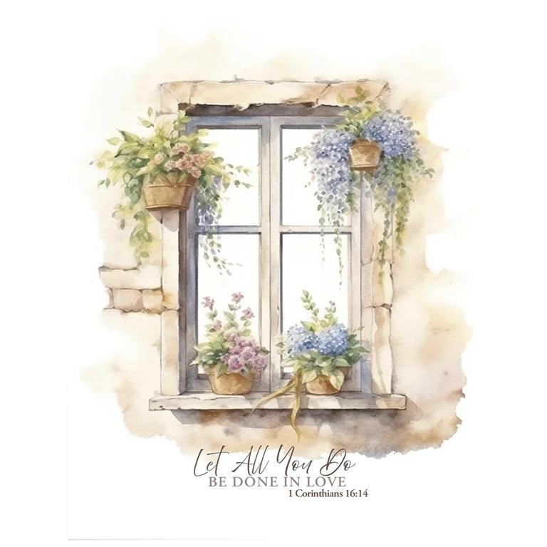 Notecard-Friendship Windows-Pack Of 12