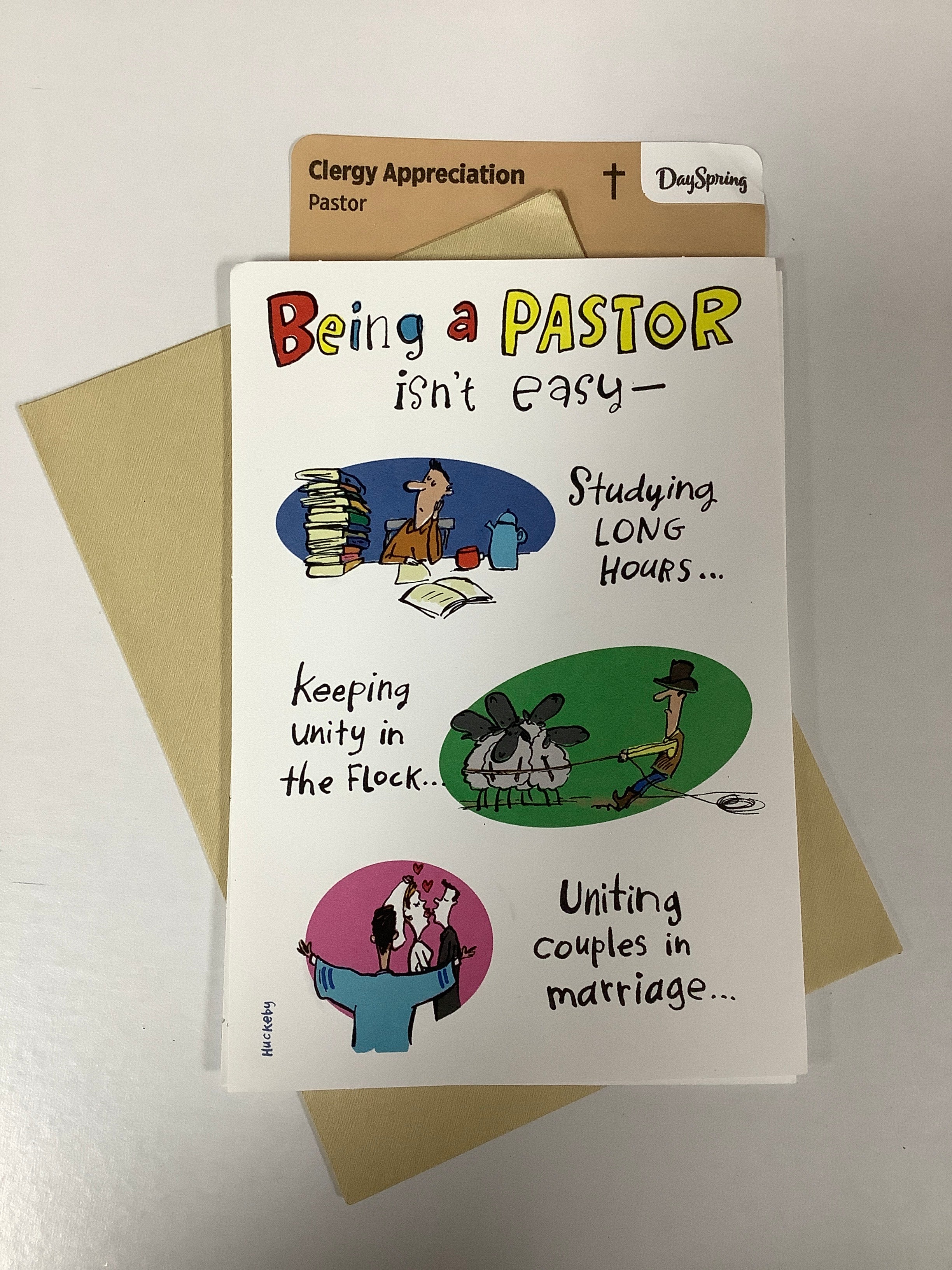 Card-Clergy Appreciation-Pastor-Cartoon Characters-CLY7413