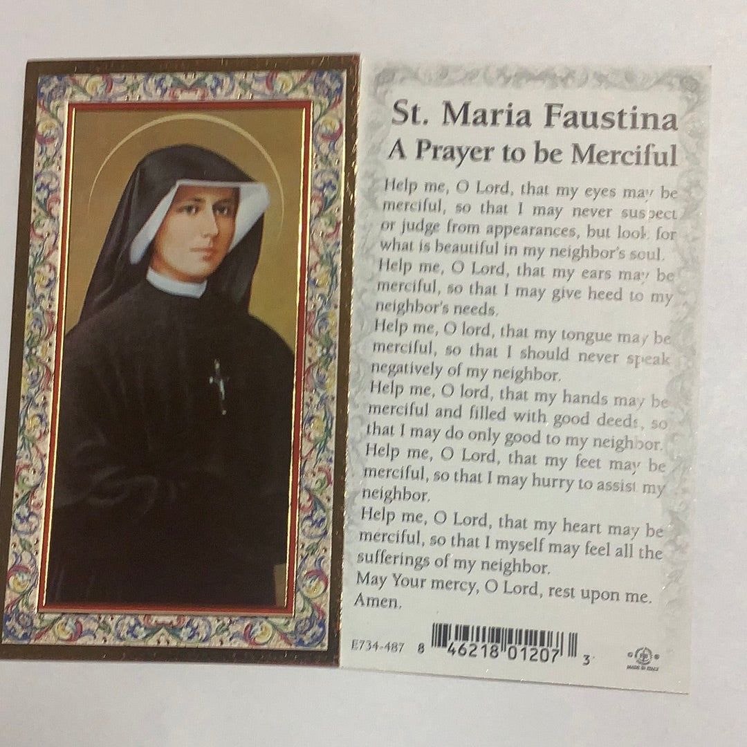 BM-gold-embossed-St Maria Faustina-E734-487