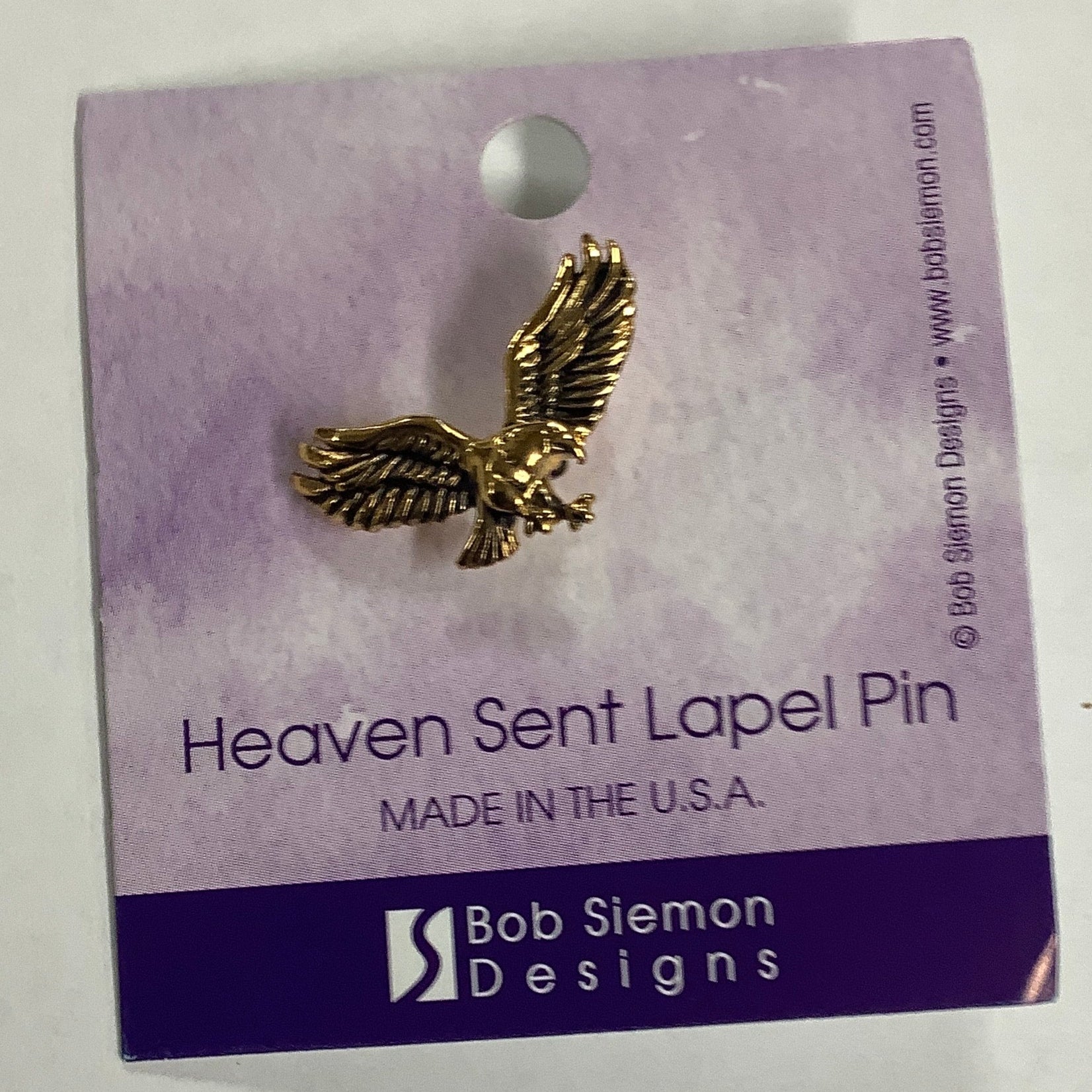 Lapel Pin/Landing Eagle/Gold
