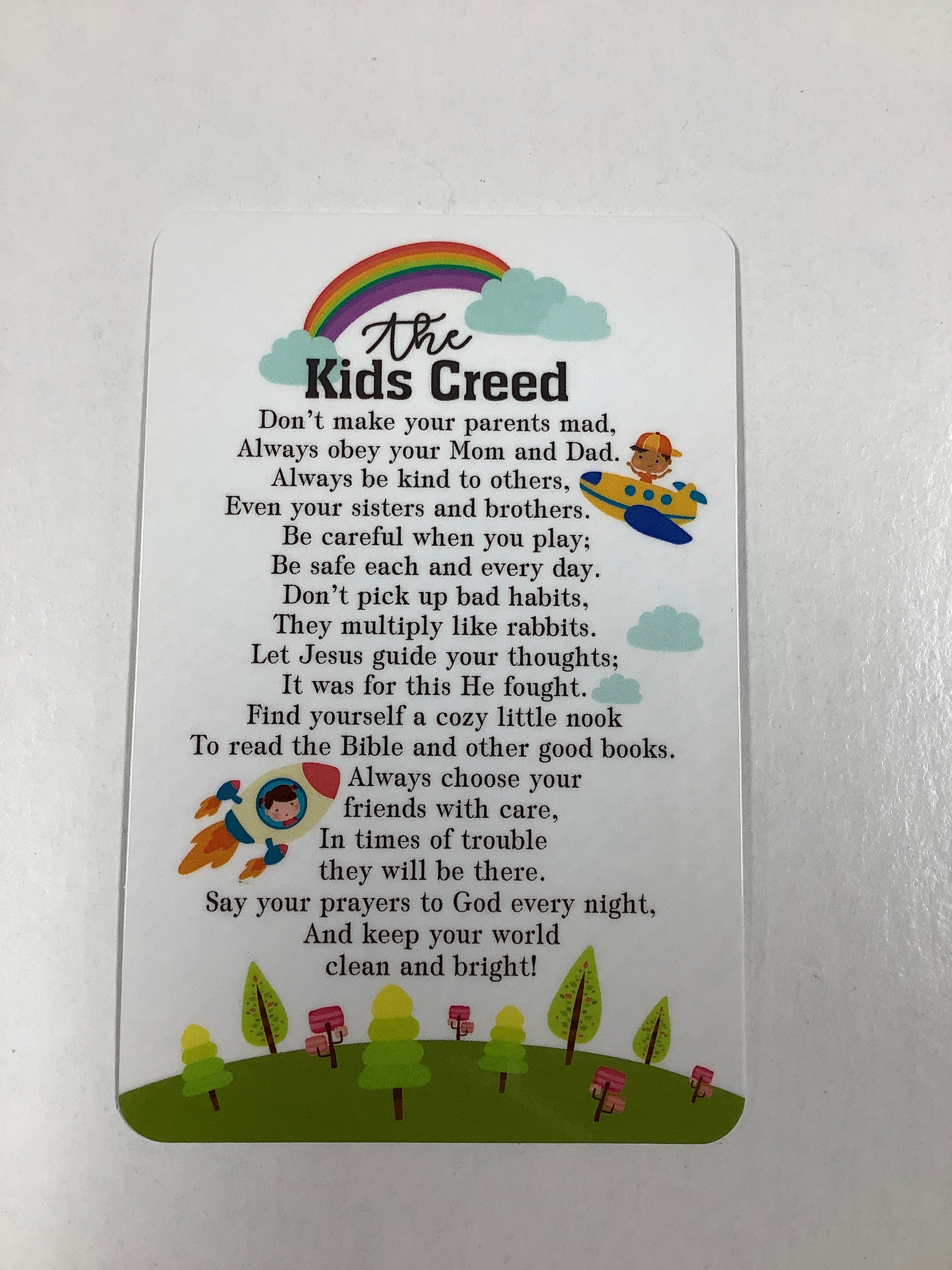 Pocket Card/The Kid's Creed