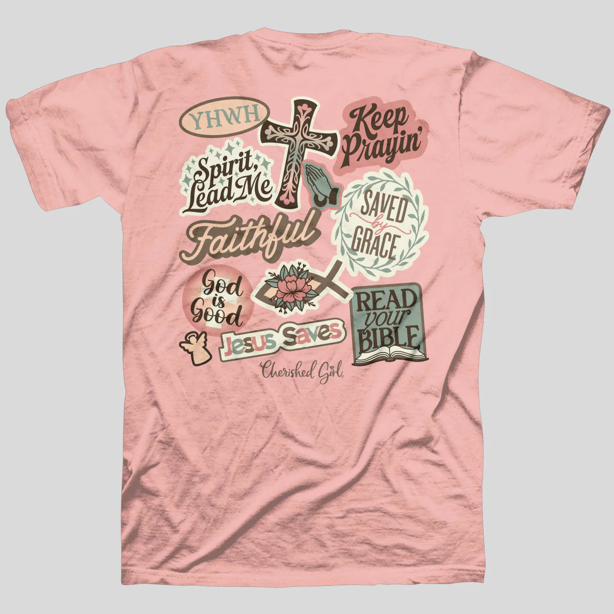 TShirt-Dusty Rose-Sticker Print