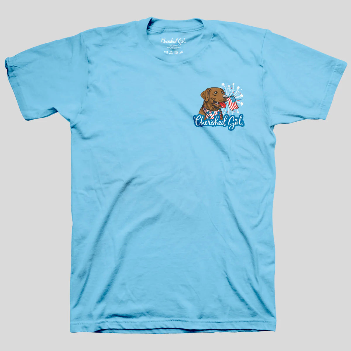 TShirt-Sky Blue-God Shed His Grace