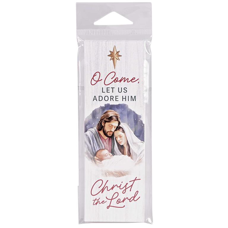 Bookmarks-Pkg of 12-Christmas-O Come Let Us-CHBKM-3020