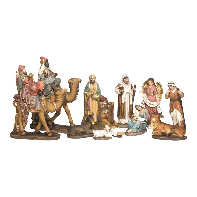 Nativity-11pc-Colorful Camels-8"