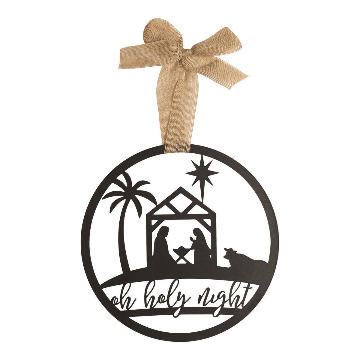 Plaque-Oh Holy Night-Nativity