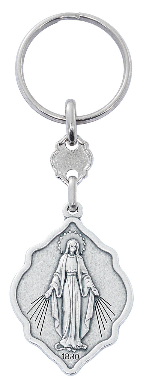 Keychain-Miraculous-Silver Oxidized