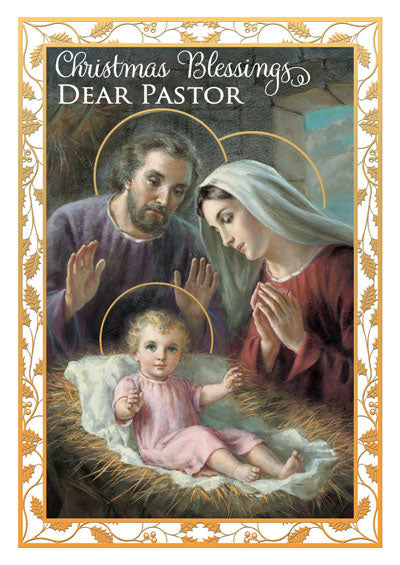 Greeting Card/Christmas/Pastor/86005