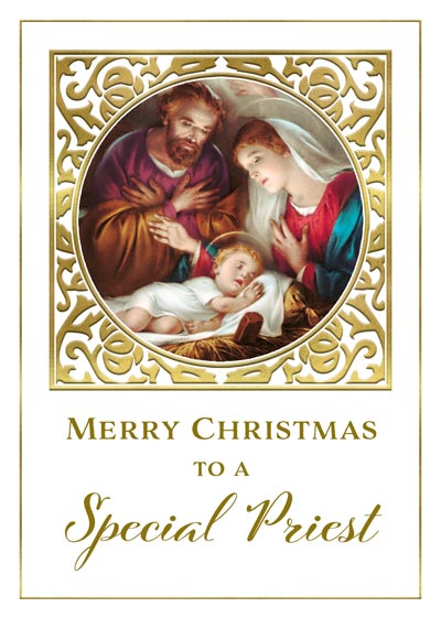 Greeting Card/Christmas/Priest/86186