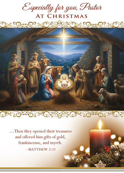 Card-Mat 2:11-Pastor Christmas-86211