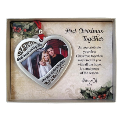 Ornament-Heart-First Christmas-One Love