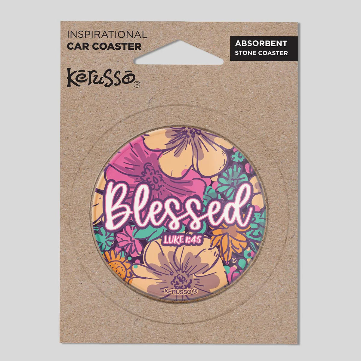 Car Coaster-Luk 1:45-Floral-Blessed
