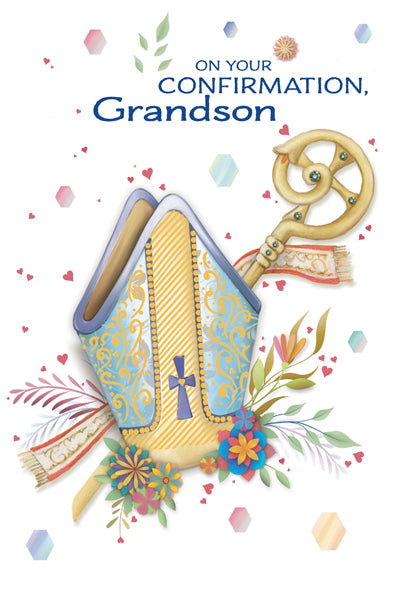 Card-Greetings of Faith-CO-Grandson-88665