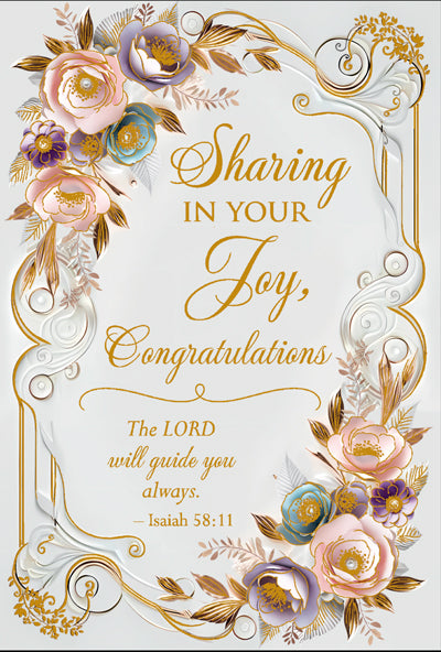 Card-Congratulations-Gold-Greetings of Faith