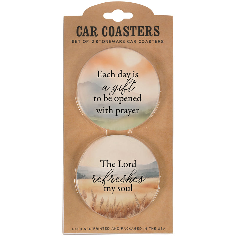 Car Coaster-Each Day A Gift-2pc Set