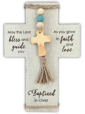 Cross-Baptism-Boy-Fabric Beads