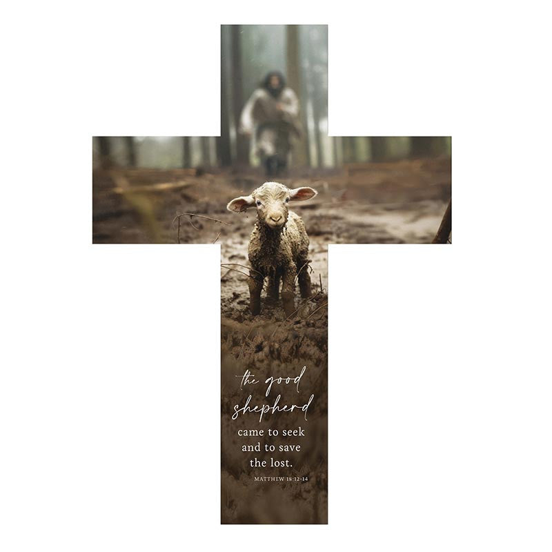 Cross-Wall-Mat 18:12-14-My Shepherd-Lamb