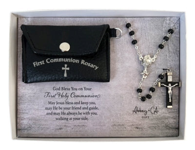 FC-Box Set-Blk Case-Blk Rosary