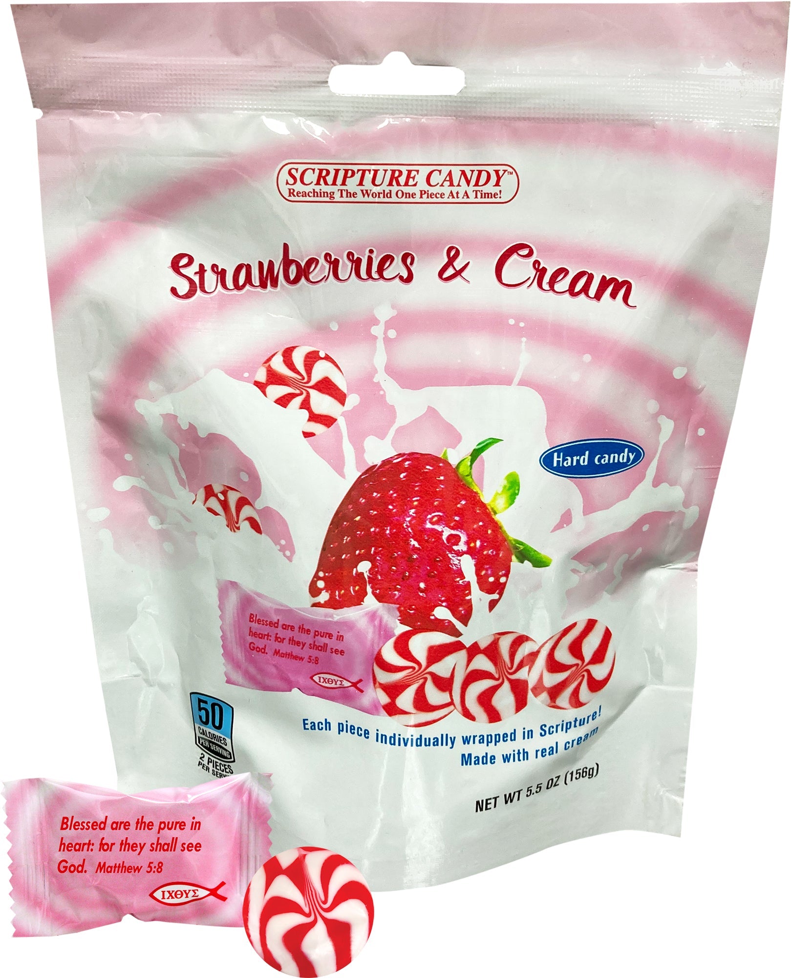 Candy-Hard-Strawberries & Cream-25pieces