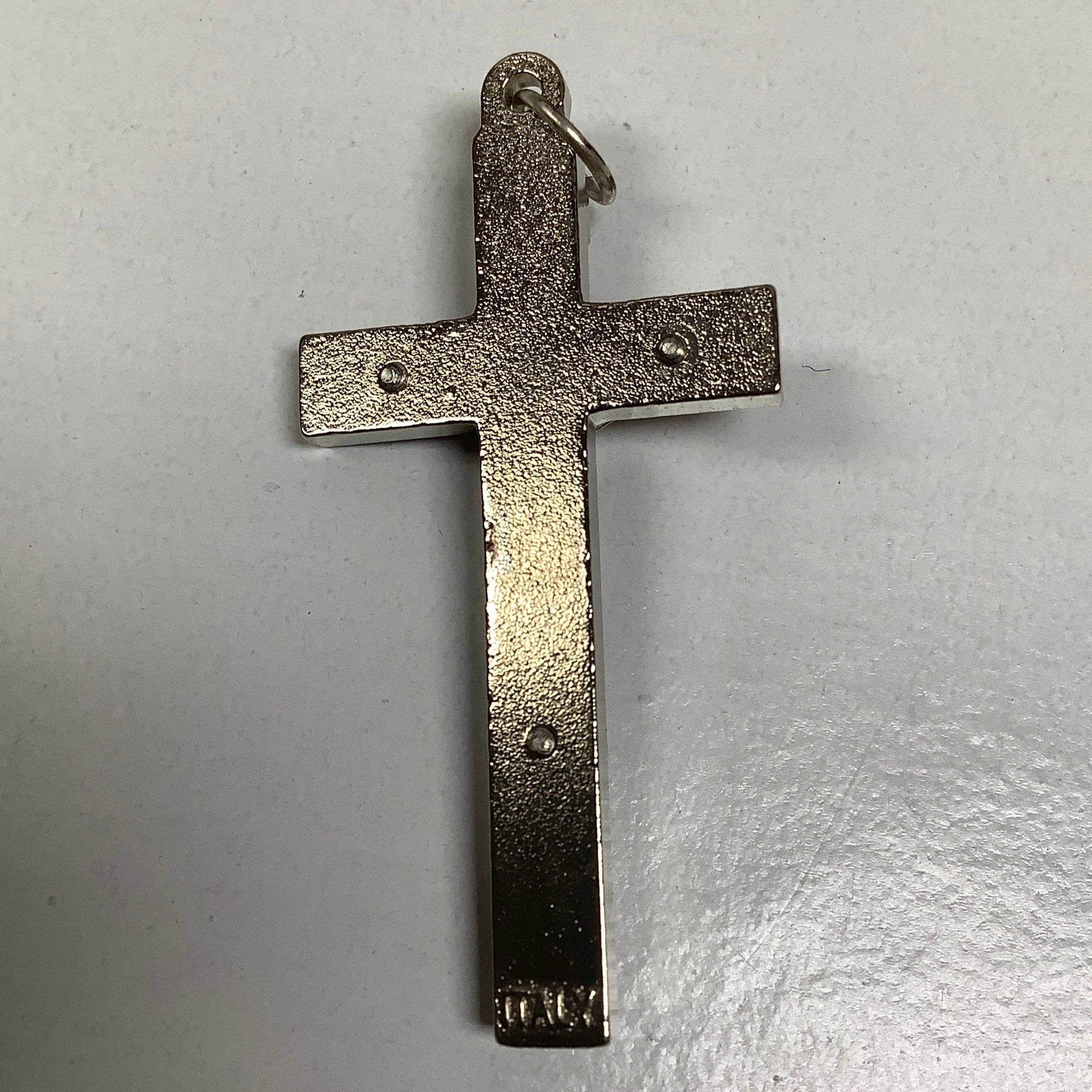 Crucifix/Medal/Red/1.75"