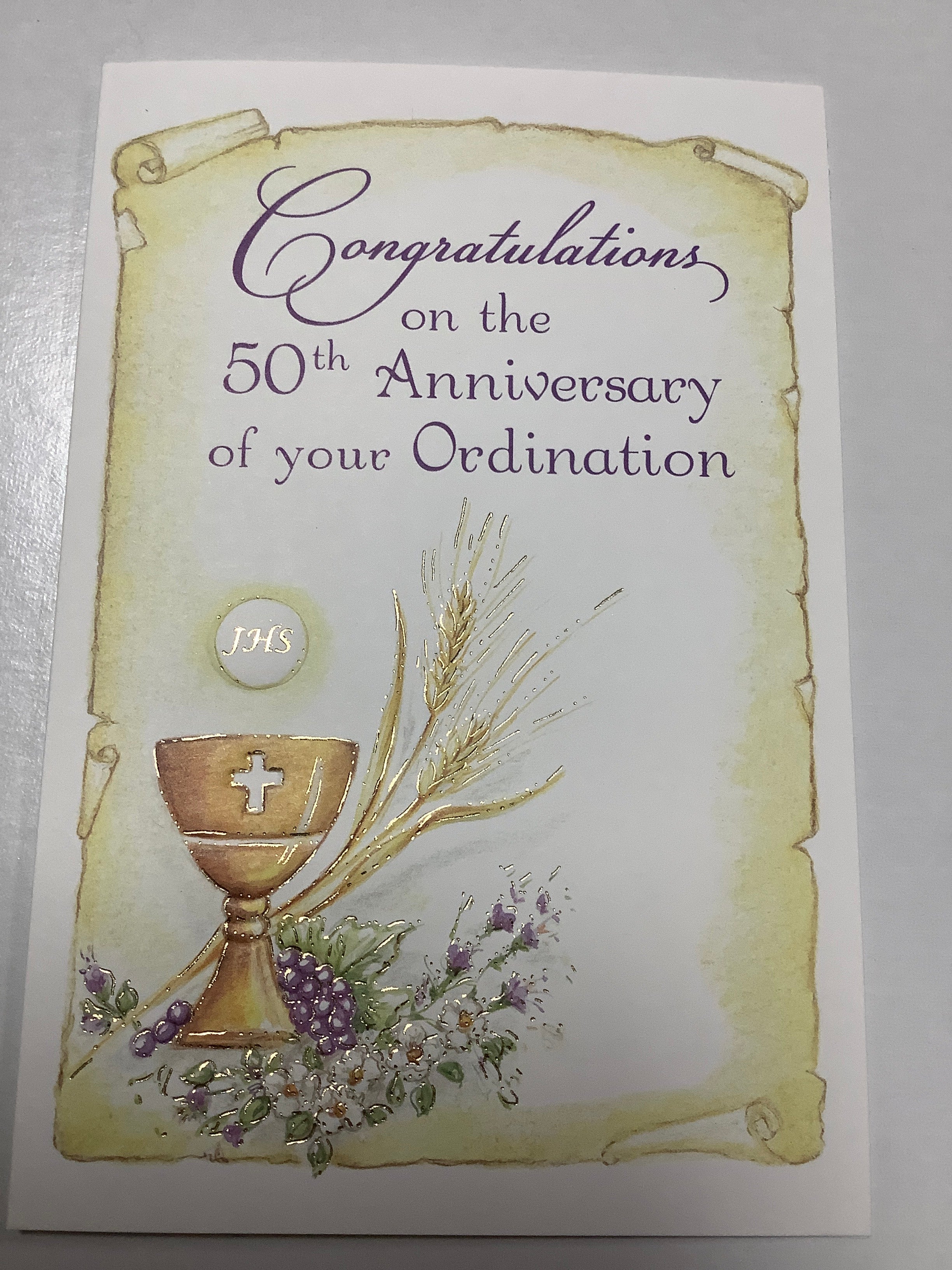 Card/50th Ann/Ordiantion/87784
