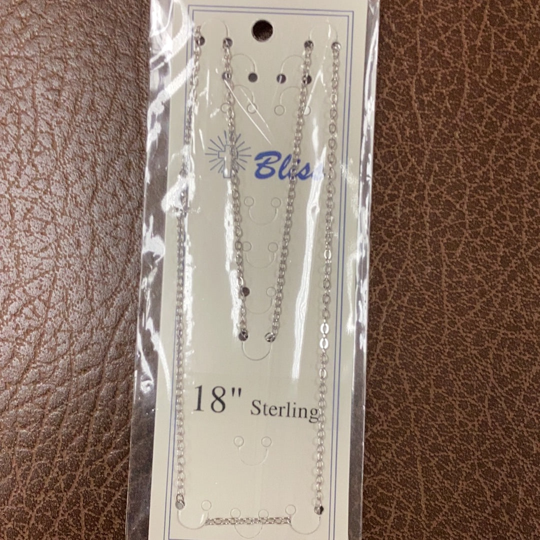 Chain-SS-18"-Cable Flat-Lobster Claw Closure