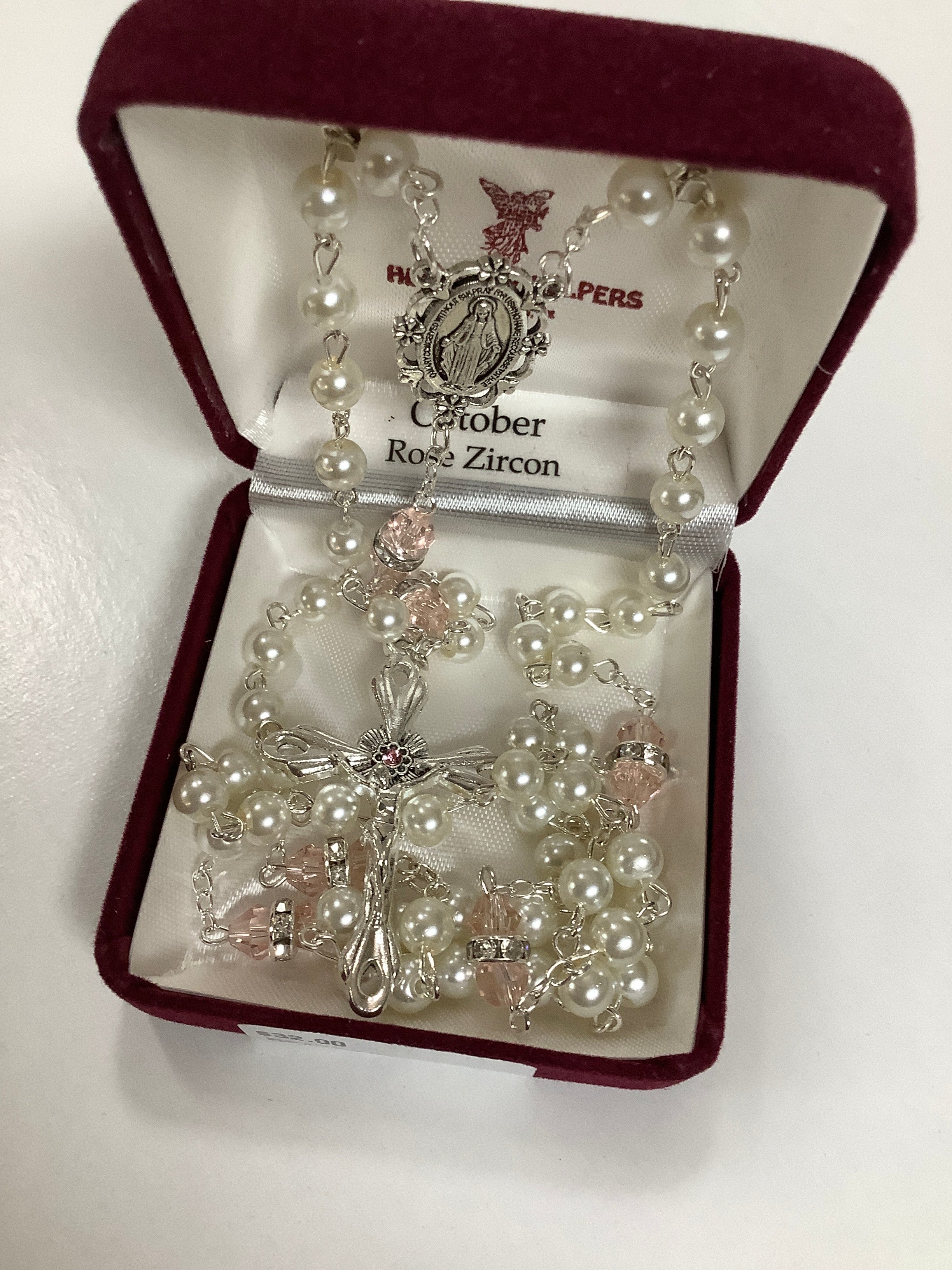 Rosary/Rose/Oct/Pearl/6mm