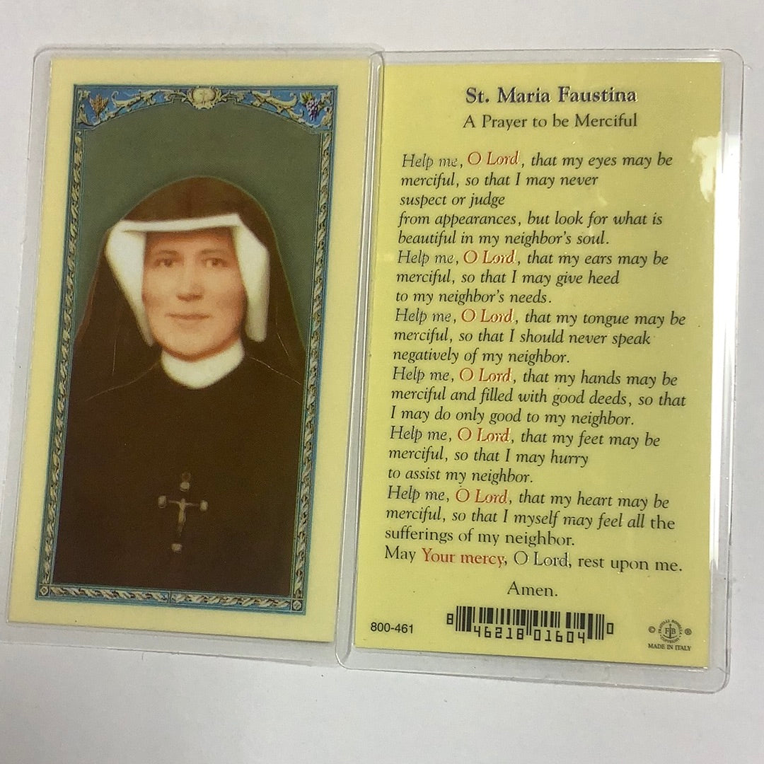 BM-laminated-St Maria Faustina-800-461