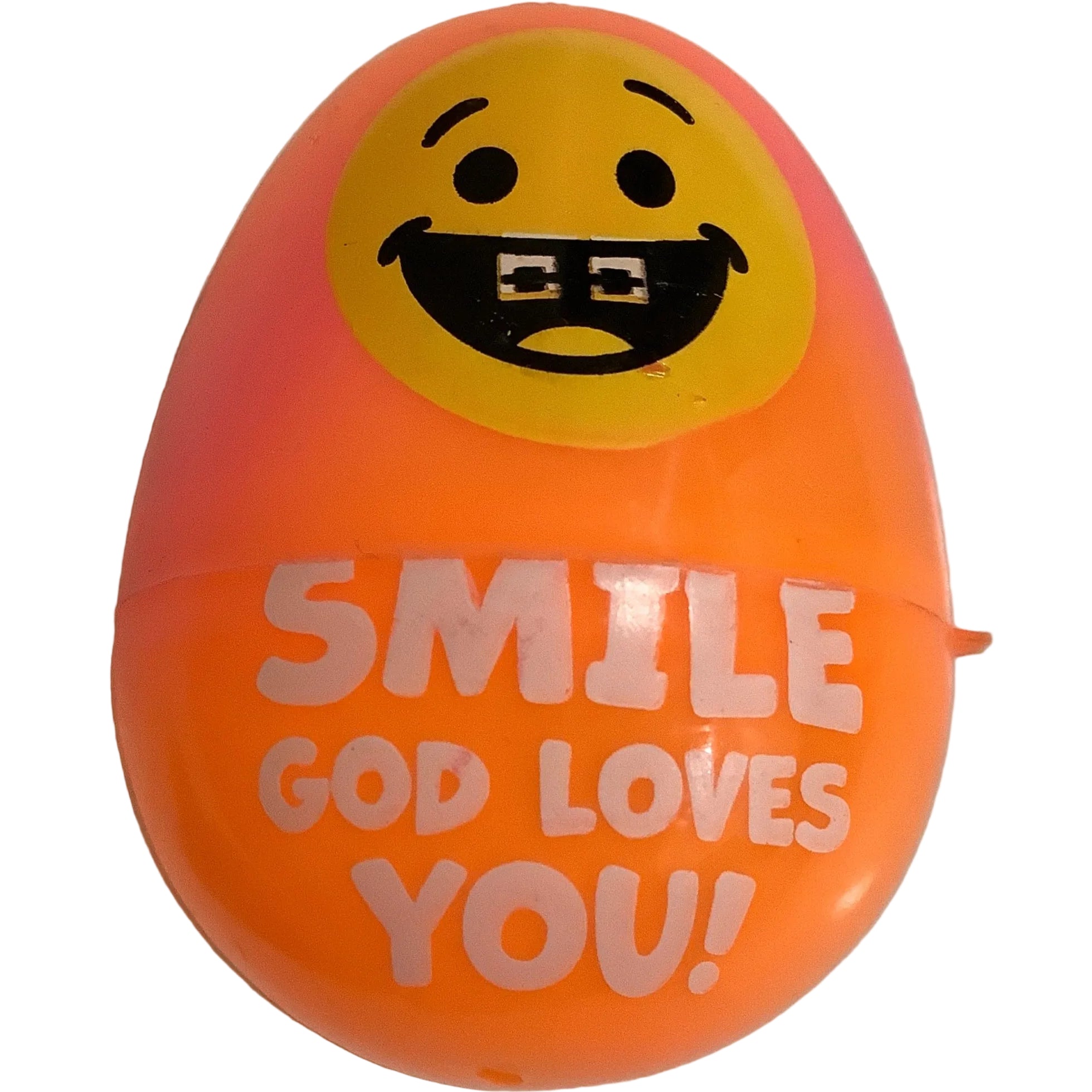 Egg-Neon-Smiley Face-Jesus Loves