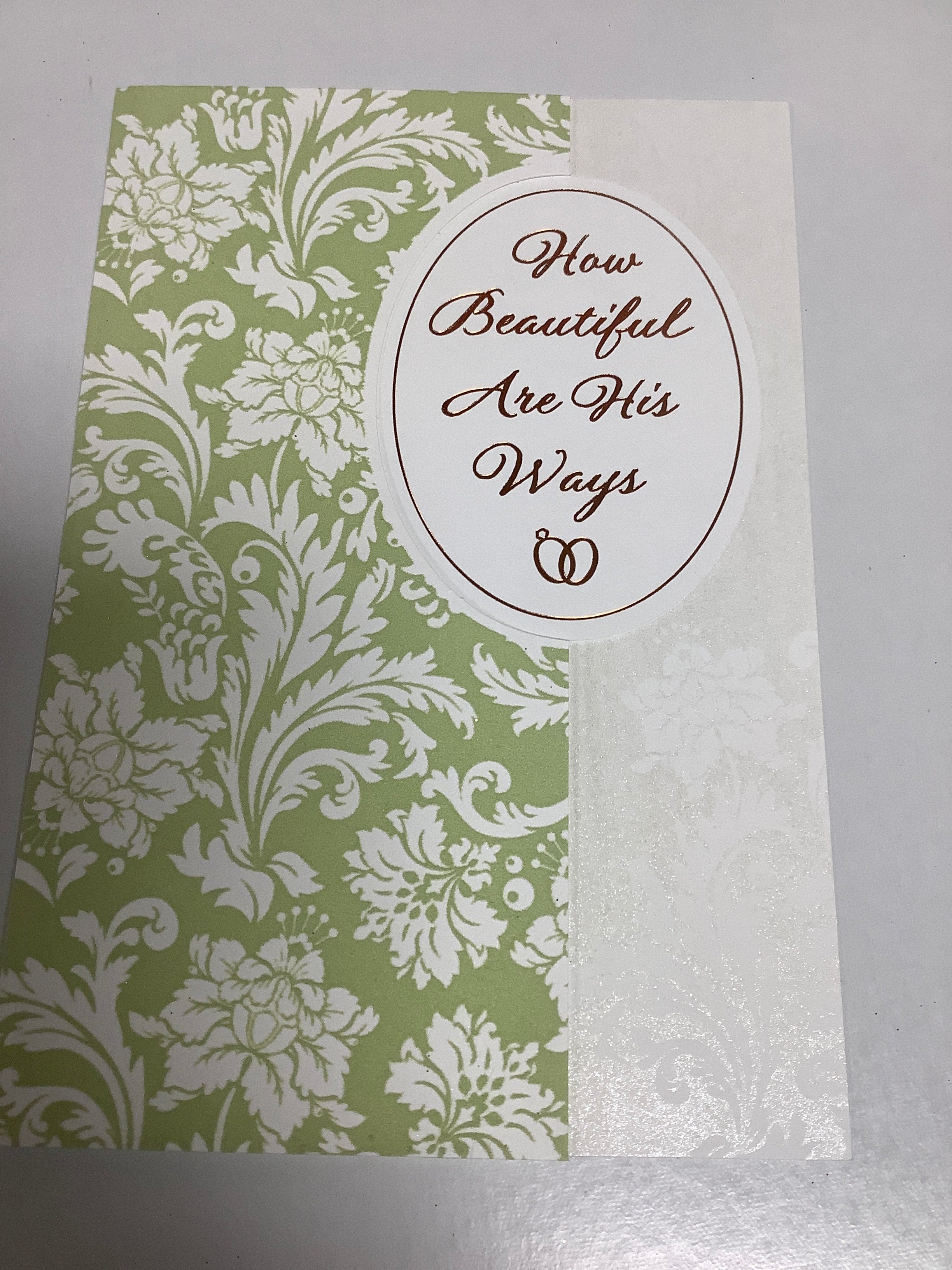 Card-Wedding-How Beautiful are His Ways-78865 (B030)